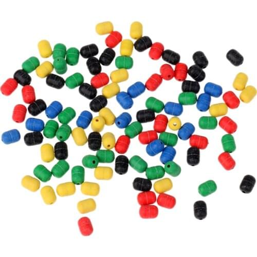 100Pcs Cylinder/Cone Soft Rig Beads Sea Fishing Lure Floating Float Tackles