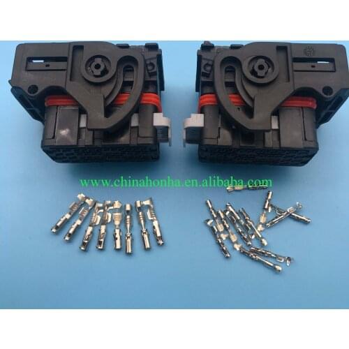 48 pin /way molex electrical wire harness ecu connector sets 0366380002 female plastic automotive socket 0643201311