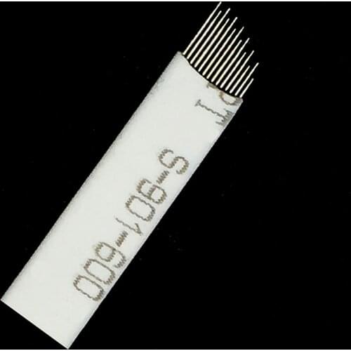 500 Pcs 0.20mm Professional Permanent Makeup Eyebrow Tattoo Blade Low & High 14 Needles for Tattoo