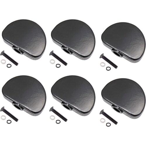 6 Pcs Metal Guitar Tuning Pegs Buttons Machine Heads Knobs with Screws Kit for Acoustic Electric Guitars