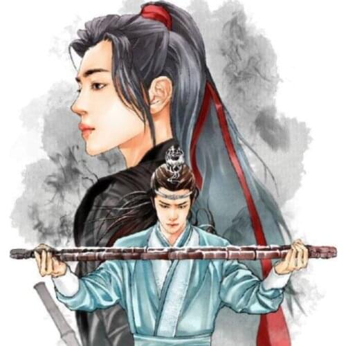 DIY 5D Diamond Painting Mo Dao Zu Shi Anime Diamond Mosaic Embroidery Cross Stitch Kits Full Round Drill Home Decor Art