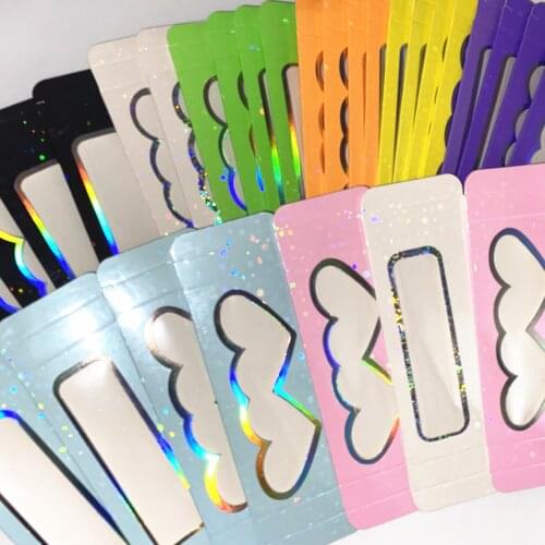 Shiny cardboard box Newes 50/100pcs Carton Paper Packing Box for 25mm long EyeLash Wholesale Bulk Cheap Lash Storage packaging