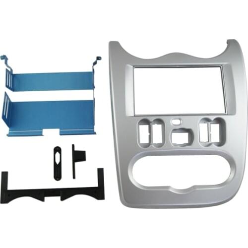 Facia for Renault Logan Sandero Dacia Logan Duster Nissan NP200 Radio DVD Stereo CD Panel Dash Kit Trim Fascia Face Plate Frame