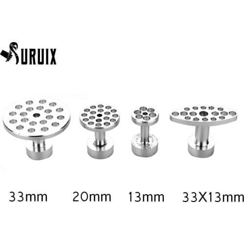 Furuix Auto Repair Tool Aluminum Glue Puller Tabs Paintless Dent Repair Tools - 4 Size (4 Pieces)