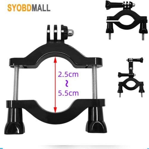 Large Pipe Diameter Mount for 2.5-6.5CM Fixed Frame Pipe Clamp with Long Screw for GoPro Hero9/8/7/6/5 Sport Camera Accessories