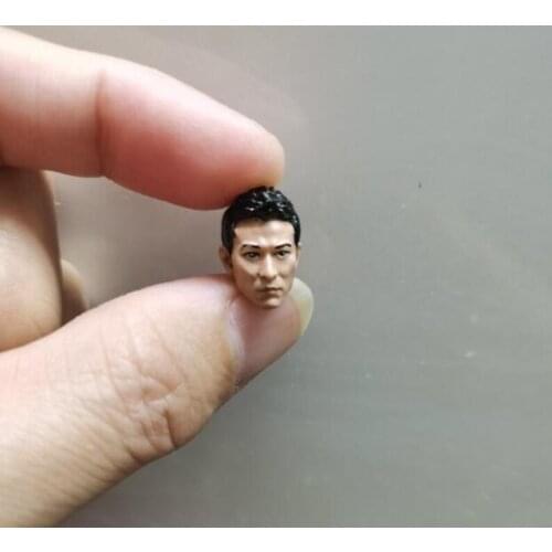 Painted 1/18 Scale Infernal Affairs Andy Lau Head Sculpt Fit 3.75" Figure