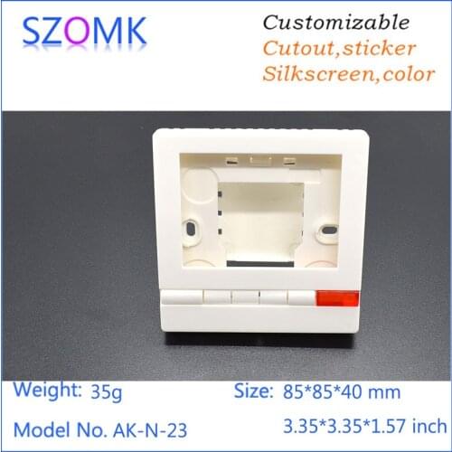 Szomk plastic LCD electrical project box instrument enclosure (1 pc) 85*85*40mm szomk wall mounting LCD distribution enclosure