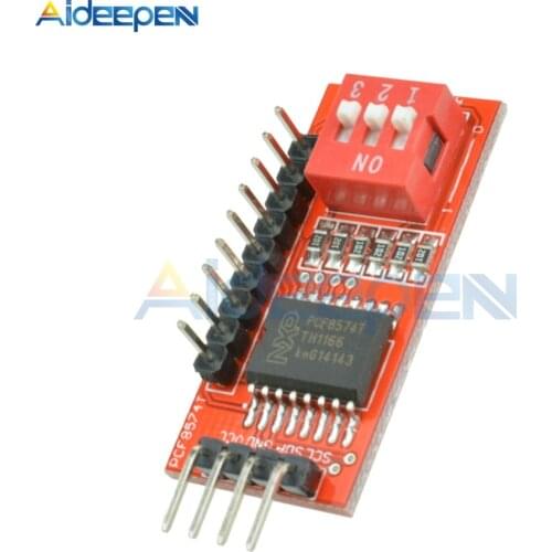 PCF8574T I/O for I2C IIC Port Interface Support Cascading Extended Module Expansion Board High Low Level PCF8574