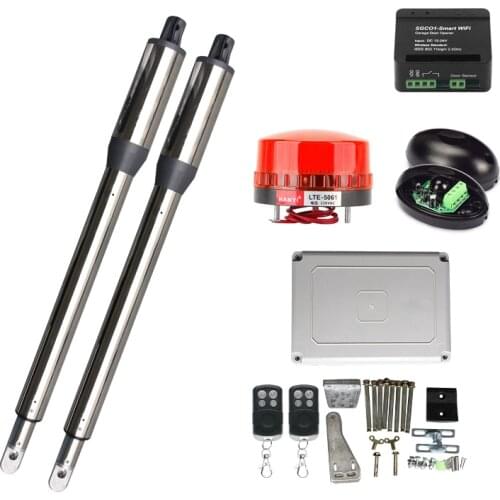 300Kg WIFI Module Controller Automatic Swing Gate Opener Actuator Remote Control Double Leaf Electric Swing Door Motor Actuator