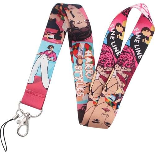 Lanyards Keychain Fashion Fine Line Love On Tour Theme Phone Rope Straps Key Chain Casual Ribbon Lanyard Souvenir Gift NEW