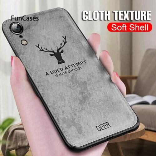 Luxury Cloth Soft Shockproof Case On The For IPhone XR X XS Max 8 7 6 6s Plus Phone Case Cover For IPhone XR X XS Max Back Case