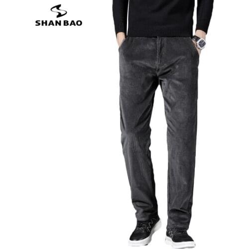 Мужские вельветовые брюки SHAN BAO China At AliExpress