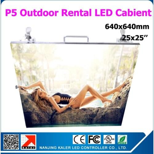 TEEHO P5 outdoor rental led video wall 6000cd/sqm 640X640MM 1/8SCAN high brightness outdoor waterproof led cabinet p5