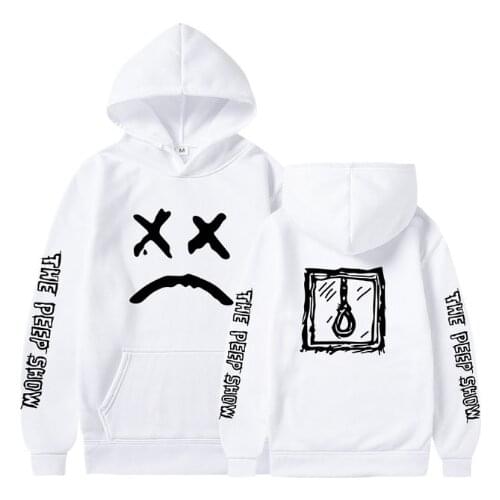 Hoodies Sweatshirt Lil Peep Hoody Love lil.peep Happy Smiling Face Print Men Women Pullover Hoodies Hip hop streetwear male tops