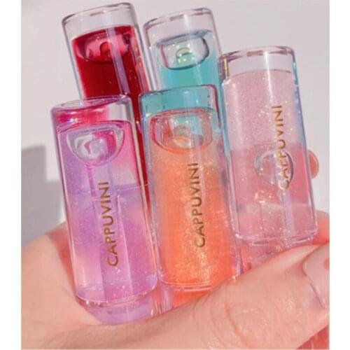 Moisturizing Lip Gloss Base Lipstick Makeup Water Shine Lip Tint Glitter Lip Plumper Shimmer Transparent Cosmetic TSLM1