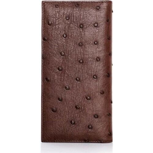 Weitasi new South Africa import Ostrich leather long men wallet male handbags More screens men wallet business Hand bag