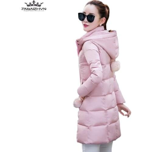 Tnlnzhyn 2019 New Winter Jacket Women Hooded Down Cotton Jacket Fashion Slim Cotton Jacket Thick Warm Winter Jacket Coat Y652