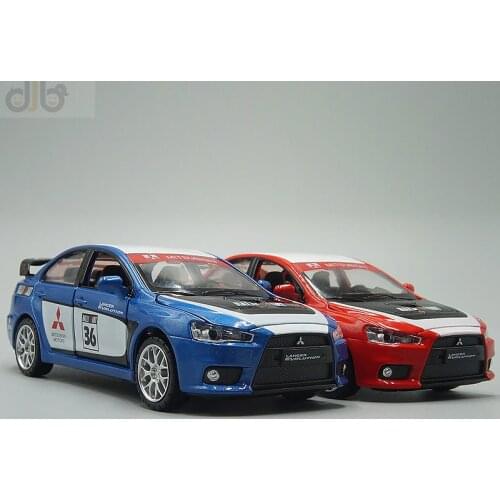 1:32 Diecast Car Model Toy Lancer Evolution Ralliart Pulll Back With Sound & Light