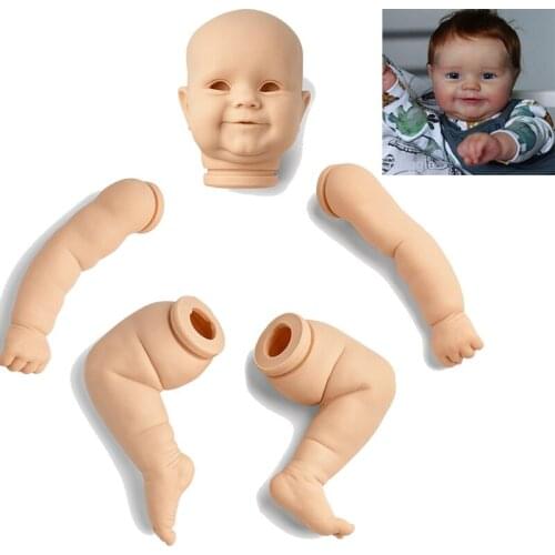 20 Inches Newborn Baby MADDIE Lifelike Reborn Baby Doll Vinyl Unpainted Unfinished Doll Parts DIY Blank Doll Kit For Baby Gift