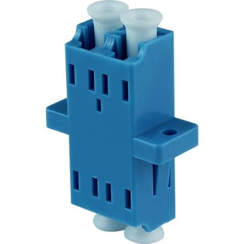 25/50/100/200Pcs LC UPC Duplex single-mode Fiber optic Adapter LC Optical fiber coupler LC UPC Fiber flange LC connector