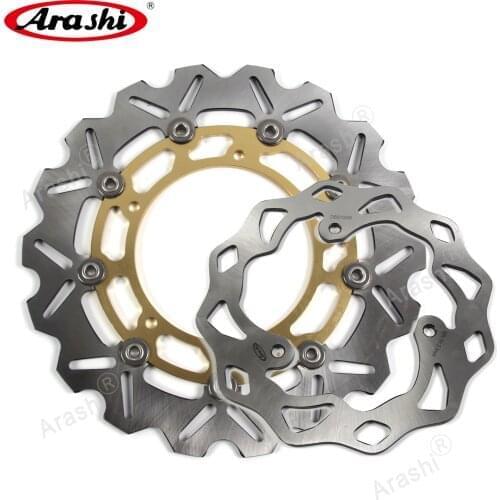Arashi 1 Set Motorcycle Front Rear Brake Disc For YAMAHA YZF R3 300cc 2015 2016 2017 2018 CNC Floating Rotors YZF-R3