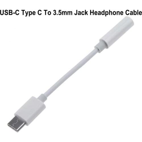 Type C 3.5mm Aux Adapter Usb C To 3.5MM Headphone Jack Adapter Audio Cable ForHuawei P30 Pro Xiaomi 10 11 Samsung S20 Plus