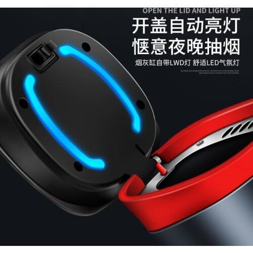 Car Ashtray Cigar Accessori Auto Interni Akcesoria Do Samochodu Accesorios AutomóVil Etui Cigarette Ash Aschenbecher Accessoires