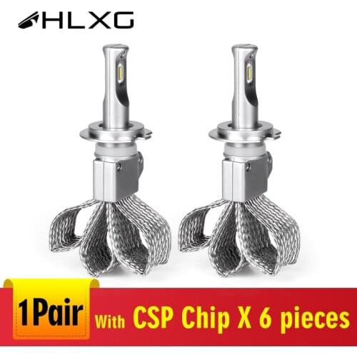 Hlxg Car Lights LED H4 H7 H8 H9 9005 9006 HB3 HB4 LED Headlight Bulb Auto Lamp CSP Chip Automotivo H11 H1 LED Lamapda 12V 6000K
