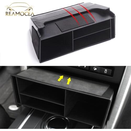 Reamocea Auto Car Central Console Central Storage Box Tray Bin Organizer For Land Rover Discovery Sport 2015 2016 2017 2018