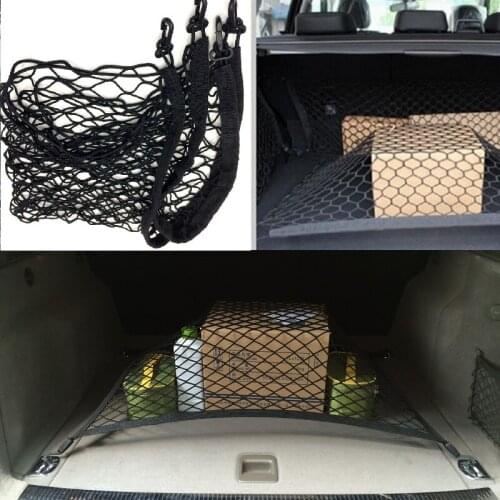 Car Mesh Cargo Net Holder Trunk Auto Elastic Storage Hooks Car Trunk Organizer Styling For Tiguan 2017 2018 2019 auto accessorie