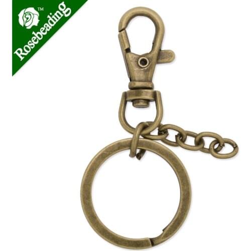 33mm Antique Bronze plated large METAL SWIVEL CLIPS,HOOKS CLASPS Lobster,Nickel color Finished,sold by 5pcs/lot-C3576