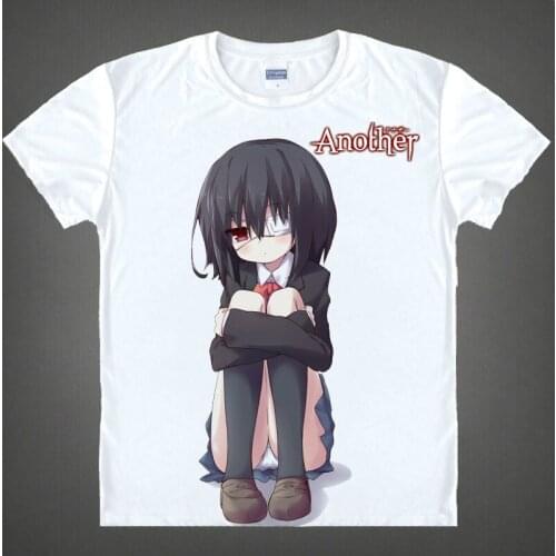 Coolprint Japanese manga Another T-Shirts anime shirt of Mei Misaki and Misaki, Christmas Printing Shirt lovers