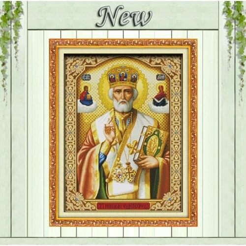 Pope Christ figures,counted printed on fabric DMC 14CT 11CT Cross Stitch kit,all for embroidery needlework Sets,Jesus Home Decor