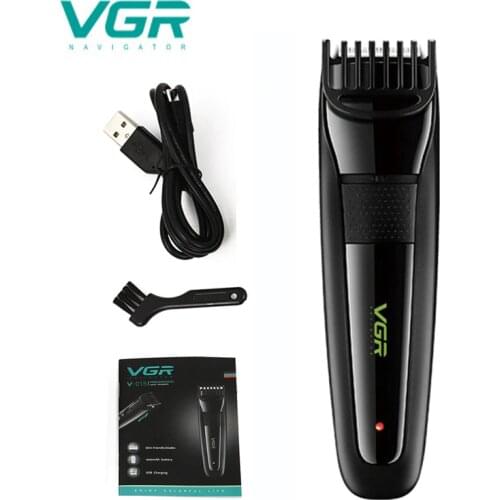VGR 015 hair clipper USB rechargeable waterproof trimmer 2-14mm 12-speed adjustable adult hair clipper professional hair clipper
