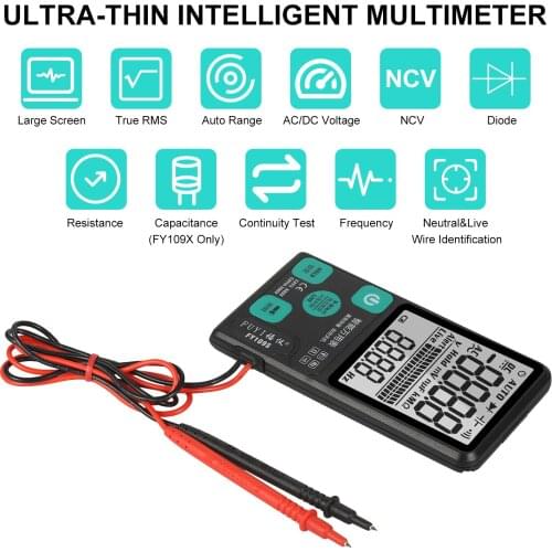 Intelligent Multimeter UltraThin Digital Meter AC/Direct Current Voltage NCV Tester Resistance Capacitance Frequency Measurement