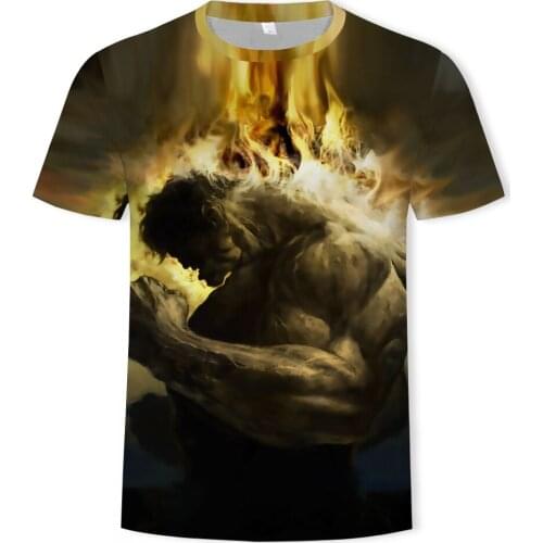 Summer cool Harajuku 3D printing mens and womens casual T-shirt casual psychedelic graphic style mens 3DT shirt