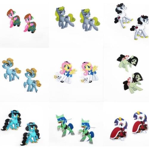 Cartoon Hourse Acrylic Planaer Resin DIY Sew For Bow-knot Phone Case Jewelry Accessories Home Handwork,5Yc19385