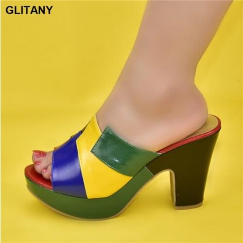 New Arrival Wedding Bridal Open Toe Women Shoe Italian Shoes African Shoes Without Bag Set Comfortable Women Shoes for Parties