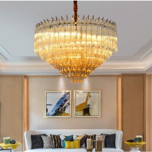 New post-modern minimalist crystal lamp designer personality creative hotel engineering round crystal large chandelier