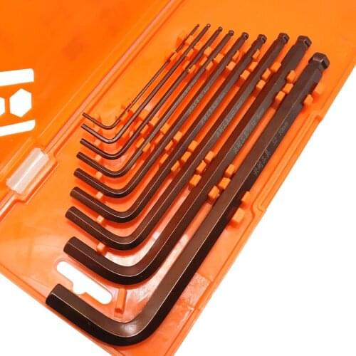 9 Pcs/set L Type Screwdriver Hex Wrench Set Allen Key Hexagon Flat Ball Torx Star Head Spanner Key Set Hand Tools