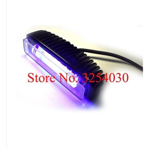 Supply Domestic LED Black Rectangle 10-80V 18W Electric Forklift Safety Light for Warning SG-LW18R with Blue Light 160*45*62mm