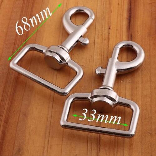 Lobster Swivel Clasps,1 1/2"Silver Hook Clasps Claws Carabiner Snap Buckle Gate Bag,Purse Strap Handbag Purse Hook-4 pcs