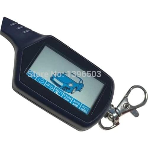 10PCS/lot Russian Keychain B9 LCD Remote Control Key For Two Way Car Alarm Starline B9 Twage Auto Engine Start KGB FX-7 FX7