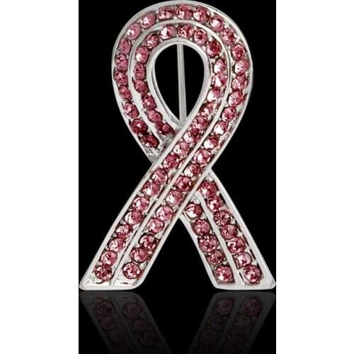 Pink Ribbon Pins Breast Cancer Awareness Enamel Lapel Pins Buttons Women Jewerly