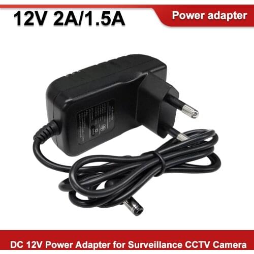 SavvyPixel DC 12V Power Adapter for Surveillance CCTV Camera 12V 2A/1.5A EU AU US UK Plug