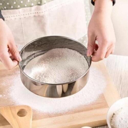 DIY Creative Baking Mesh Sieve Flour Sieve Sieve High Quality Thick Kitchen Stainless Steel Flour Sieve Colander Tool