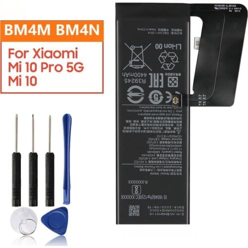 Original Replacement Battery BM4M BM4N For Xiaomi Mi 10 Pro 5G Xiaomi 10Pro Mi10 5G Genuine Phone Battery 3900mAh