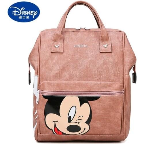 Disney Mickey Diaper Bag Mummy Backpack Wet Bag Fashion Mummy Maternity Diaper Organizer Large Capacity Practical Backpack
