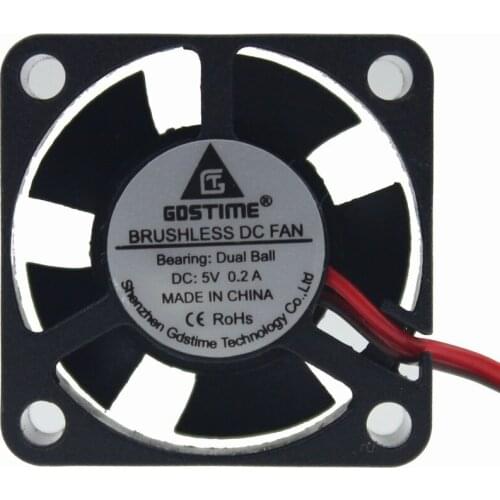 1PCS Gdstime 3D Printer Fan 3010 5V Ball Bearing 2 Pin 30mm 30x30x10mm Small Micro DC Brushless Cooling Cooler