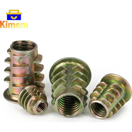 M4/M5/M6/M8/M10 Zinc Alloy Internal And External Tooth Nuts For Woodworking Furniture Nuts Embedded Nuts Inlaid Connecting Nuts